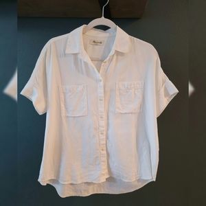 Madewell Over-Size White Courier Top
